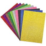 Lakeer A3 Glitter Foam Sheet Sparkles Multicolor Color, for Art & Craft, Decoration, Gift Wrapping, Scrapbooking, Craft Project, Etc.