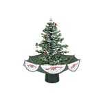 Northlight Pre-Lit Musical Snowing Artificial Christmas Tree with Polar White LED Lights, 2.5'