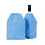 Bramble - 2 Pack Long Lasting Gel Wine & Champagne Cooler Bottles Sleeves (22.5 x 15.5 cm) - Keep Drinks Ice Cool for Summer Barbecue Party Picnic