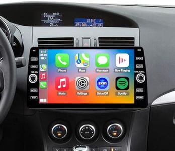 4G LTE QLED Radio for Mazda 3 2010 2011 2012 2013 Upgrade,8-Core CPU Touch Screen Stereo,Wireless CarPlay & Android Auto,Support OEM SWC and Camera