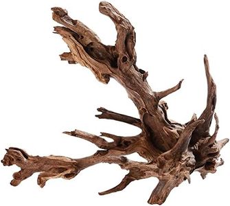 majoywoo Natural Large Driftwood for Aquarium Decor Reptile Decor 13-17'' Long, Over 1.3 lbs, Dark Brown