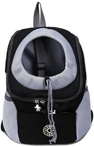 Linghe Sac à Dos Pliable pour Chien de Voyage pour Animaux de Compagnie pour Chat Sacs à Dos de Transport pour Chiens Petit Transporteur (Noir, S)