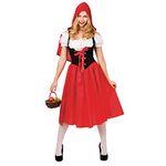 Adult Womens Red Riding Hood Fany Dress Costume - Medium (UK 14-16)