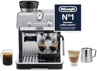 De'Longhi La Specialista Metal Barista Pump Espresso Machine, Bean to Cup Coffee and Cappuccino Maker, EC9155.MB, 1450W, Silver