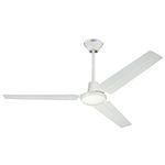 Westinghouse 7812700 Industrial 56-Inch Three-Blade Ceiling Fan with Ball Hanger Installation System, White by Westinghouse