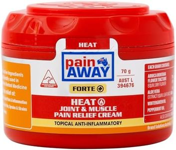 Pain Away Forte+ Heat Pain Relief Cream 70g, Relief for symptoms of mild arthritis, mild joint and muscle pain and soreness with the power of Arnica, Wintergreen, Peppermint, Eucalyptus, Camphor, Cajuput, Menthol, Aloe Vera. Australia's No. 1 Topical Anti-inflammatory Brand With Arnica. Non-Greasy, Fast Absorbing
