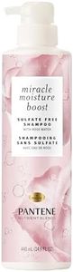 Pantene Nutrient Blends Sulfate Free Miracle Moisture Boost with Rose Water Shampoo, 440 mL