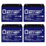 Mighty Max Battery 12V 22AH GEL Battery for Baoshi 6-DZM-20 6DZM20 Scooter - 4 Pack