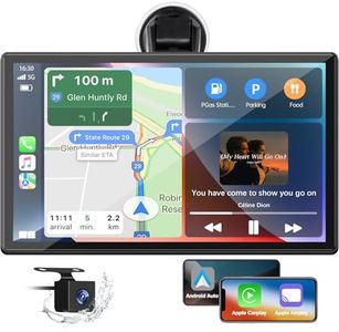 9-Inch Wireless Car Stereo with Carplay, 1080P Camera, GPS Navigation, Android Auto - by LAMTTO