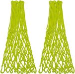 Sanung 2 Packs Fluorescent Basketball Net 12 Loops Night Glow Suitable for Indoor Outdoor Standard Baskets and Professional Competitions