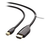 Cable Matters Mini DisplayPort to HDTV Cable in Black 2m - Thunderbolt | Thunderbolt 2 Port Compatible