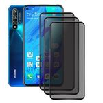 nulala Privacy Screen Protector for Huawei Honor 30 Pro, 3 Pack Full Coverage Anti Spy Tempered Glass Film Privacy Screen Protector for Huawei Honor 30 Pro - No Support Fingerprint Unlocking