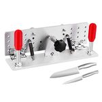 Belt Grinder Knife Jig Adjustable Angle Belt Knife Sharpener Jig Sharpening Locator Knife Sharpening Clip for Belt Sander Machine (Type A)