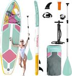 Paddle Board, Inflatable Stand Up Paddleboard for Adults & Youths, 11’ Paddle Boards with Premium Sup Accessories, Storage Backpack, Adjustable Paddle & Pump for All Skill Levels