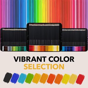 Castle Art 72 Colouring Pencils Set – Artist Quality Drawing Supplies