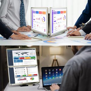 domyfan 15.6" Laptop Screen Extender – Portable Dual Monitor