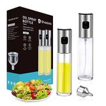 Shiadarix Oil Sprayer for Cooking, Olive Oil Sprayer, Oil Sprayer for Air Fryer, Oil Spray Bottle for Salad, BBQ, Kitchen Baking, Roasting | 100ml (2 Pack)