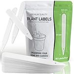 Plant Labels for Outdoor Plants - 80 Premium Quality Plant Labels Plastic - Strong Durable Recyclable Plant Tags Garden Labels with Easy Write Surfaces [12 x 1.35 cm] Plant Markers by Innoveem