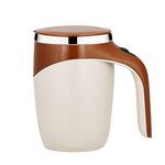 maxant Coffee Mug Mug Desk Mug Self Mixing Coffee Mug Self Stirring Mug with Lid and Handle for Camping Travel (#1 Brown)