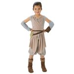 Rubie's Deluxe Rey Girls Fancy Dress Disney Star Wars Force Awakens Kids Childs Costume