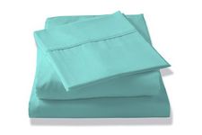 Brielle Tencel Sateen Sheet Set, Cal-King, Aqua