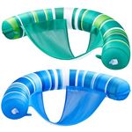 Sloosh 2 Packs Stripes Noodle Chairs (Blue, Green)