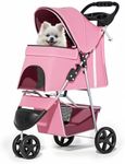 MoNiBloom 3-Wheels Foldable Pet Str