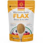 CanMar Ground Milled Golden Roasted Flax Seed (425g) Vegan Flaxseed Ground - Non-GMO, Gluten Free - Flax Seeds - Ground Flaxseed Meal with Omega-3, Fiber - Linseed Flax Powder