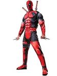 Rubie's unisex adult Rubie's Men's Marvel Universe Classic Muscle Chest Deadpool sized costumes, Red, Standard US