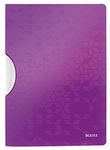 Leitz A4 ColorClip File, 30 Sheet Capacity, Flexible Plastic, Purple, WOW Range, 41850062