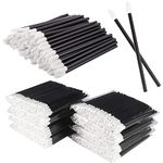 900 pcs Disposable Lip Wands,Lipstick Applicator Make up Cosmetic Brush Lint Free Applicators & Gloss Applicator Tool in Black Color,Disposable Lip Brushes