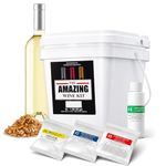 BestwineAmerica Amazing Wine Kit – Pinot Grigio – Makes 23L (30 Bottles) – Easy Homemade Wine Making Kit – 6L Concentrate with Oak Chips