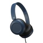 JVC Lightweight On Ear Headphones with Powerful Sound, Integrated Remote & Mic for Smartphones - HAS31MA (Blue)