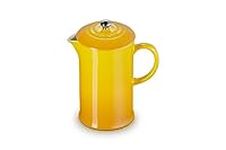 LE CREUSET Stoneware Cafetière French Press with Stainless Steel Plunger, 1 Litre, Serves 3-4 Cups, Nectar, 60706086720003