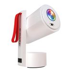 E GATE Atom 4X | Android 13 Fully Automatic Projector | 1080p Native, 4K HDR-HLG | 400 ISO | Auto (Focus+Keystone) | Max Size 300" (762cm) | USB-HDMI (ARC+eARC+CEC) | 1GB-8GB, WiFi6 & BT EGate