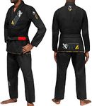 Hayabusa Ascend Lightweight Adult Jiu Jitsu BJJ Gi - Black, A4