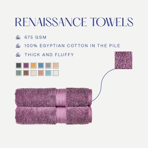 Christy Renaissance 6-Piece Towel Set – Berry Purple