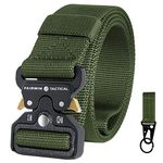 FAIRWIN Tactical Belt Military Holster Men's Construction Police Combat Knife Belt Tool Hiking Pistol Belt Army Keychain