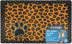 Drymate PP1220TL Pet Bowl Placemat, Furtitude Tan Leopard (12" by 20")