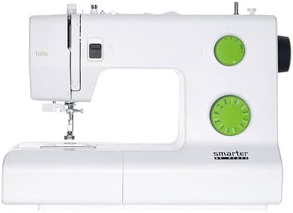 SINGER PFAFF Smarter 140s Sewing Machine | 70W Powerful Motor | 21 Built-in Stitches | Free Arm | Drop Feed | Automatic Needle Threader | Adjustable Stitch Length & Width