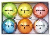 Chromax M5mix6p Metallic Colored Mixed Golf Balls (Pack of 6), Assorted