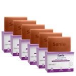 Sanfe Soaps Kojic Acid Soap for Bath | Detan Soap | Dark Spots Brightening & Pigmentation Removal | Skin Whitening Soap Bar | Tanning Removal Soap for Men & Women | 75g | Pack of 6