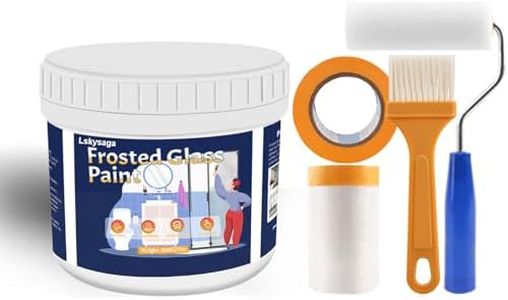 Lskysaga Frosted Glass Paint Kit, Window Frosting Spray, Low Odor Privacy Protect&UV Resistant Glass Frosting Paint for Windows, Shower Room, Bathroom, Office, Glass Bottle Crafts, Sliding Door etc.