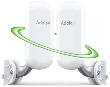 Adalov CPE467 5.8GHz WiFi Bridge - 1.5KM Long Range Outdoor Point-to-Point Wireless Bridge, Plug & Play, IP65 Weatherproof, Ideal for Surveillance Cameras, Barn, Shop, Warehouse, and Starlink