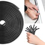 U0U 50 Ft Backer Rod 1/8 Inch,Black Foam Caulk Saver for Gaps and Weather Stripping Door Seal,Concrete Expansion Joint Filler (1/8 inch * 50 feet)