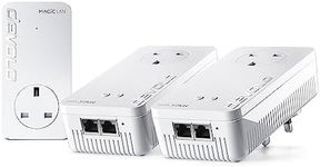 devolo Magic 2–2400 Wi-Fi 5 Next: Whole Home Kit | 4k/ 8k UHD Streaming | Stable Home Working (Up to 2400 Mbps Powerline, Mesh WiFi 5, G.hn, 5X Gb LAN Ports)