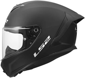 LS2 FF820 Rapid 3 Full Face Motorcycle Crash Helmet - Matt Black - M (57-58cm)