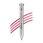 RENEE Draw 4-4-in-1 Lip Liner, Four Shades Pinks, Brown, Nude & Red in One Pen - Highly Pigmented, Rich Texture, Matte Finish, One-swipe Application & Travel-friendly