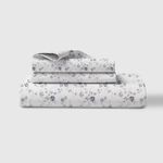 LINENWALAS 100% Cotton Fitted Bed Sheet for Queen Size Bed, Printed All Around Elastic Bedsheet (60 x 78 Inches) with 2 Pillow Covers | 210 TC Soft, Breathable, Luxury Bedsheet (Blue Sapphire)