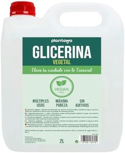 PLANTAWA Glicerina Vegetal LÍquida 2L | Glicerina de Alta Pureza y Concentración. Hidratante y Humectante Natural Cabello y Piel | Glicerina para Hacer Jabones Sin Fragancia y 100% Vegana